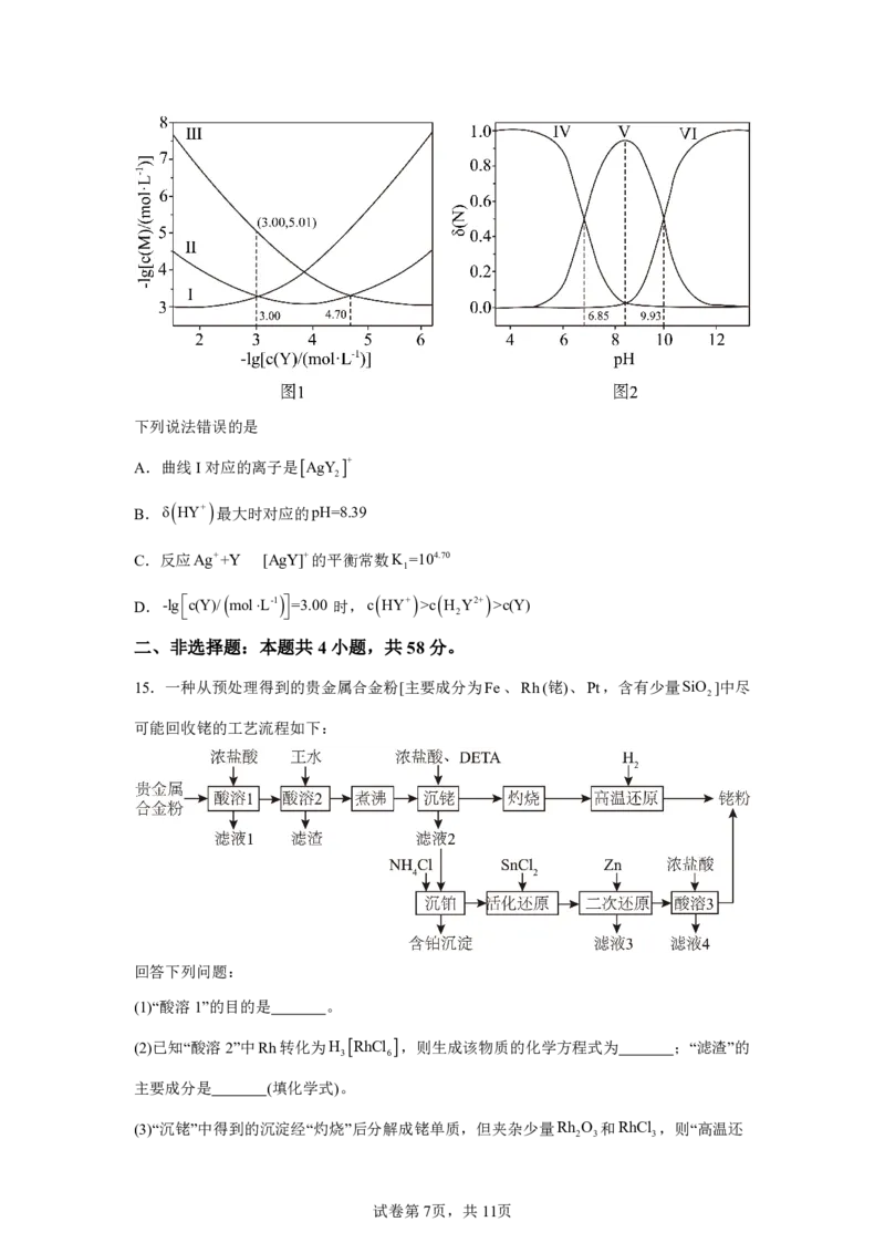河南2025年河南高考真题化学试题_1.高考2025全国各省真题+答案_8.高考化学真题及答案更新中_0.真题试卷化学Word版+PDF版
