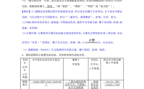 贵州省贵阳市2018年中考理综（化学部分）真题试题（含解析）_中考真题_5.化学中考真题2015-2024年_2018中考真题卷（277份）