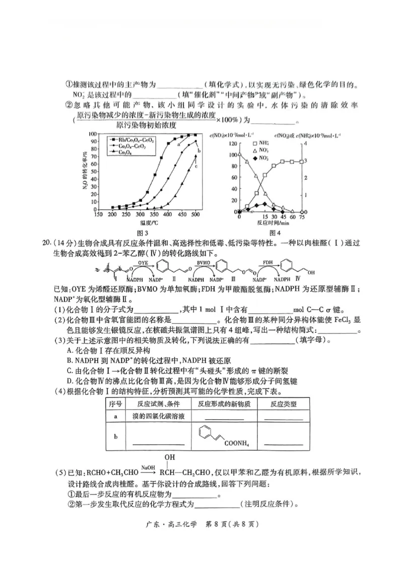 上进联考-2025届广东省高三5月联合测评-化学试卷_2025年5月_250514广东上进联考2025届高三5月联合测评（全科）