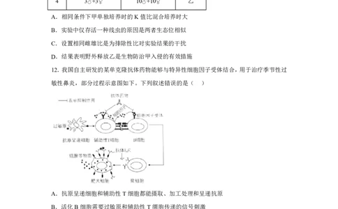 青海2025年高考生物真题文档版适用地区：陕西、山西、宁夏、青海_1.高考2025全国各省真题+答案_9.高考生物真题答案更新中