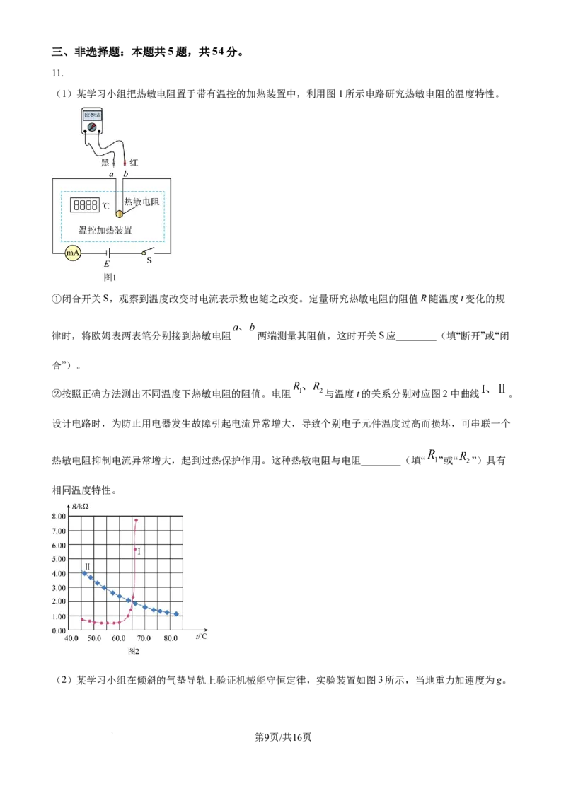 2025《高考真题&bull;河北》物理真题(解析版)_2025《全国高考真题卷》各地方卷_2025《高考真题&bull;河北》