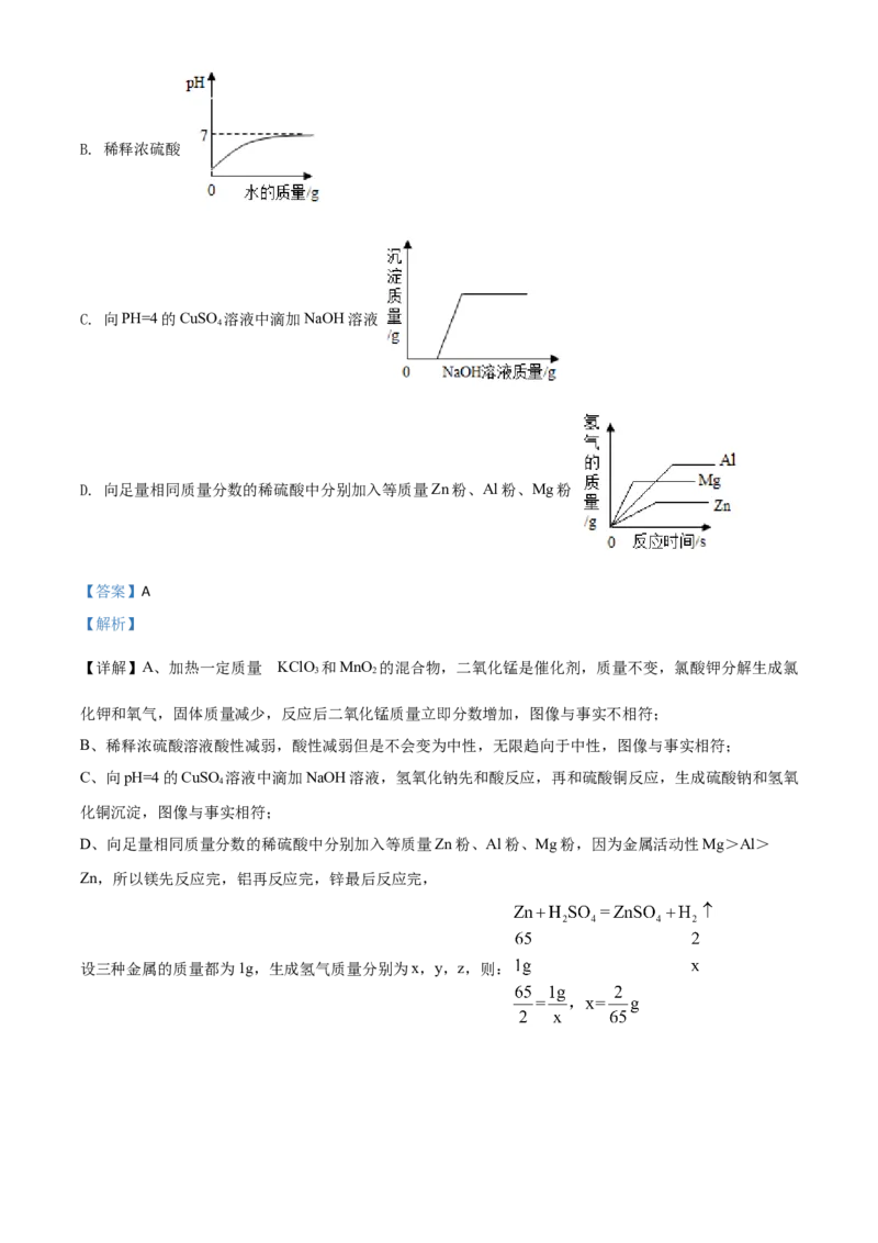 精品解析：四川省凉山州2020年中考化学试题（解析版）_中考真题_5.化学中考真题2015-2024年_2020中考化学真题（113份）_2020年中考真题精品解析化学（四川凉山州卷）精编word版
