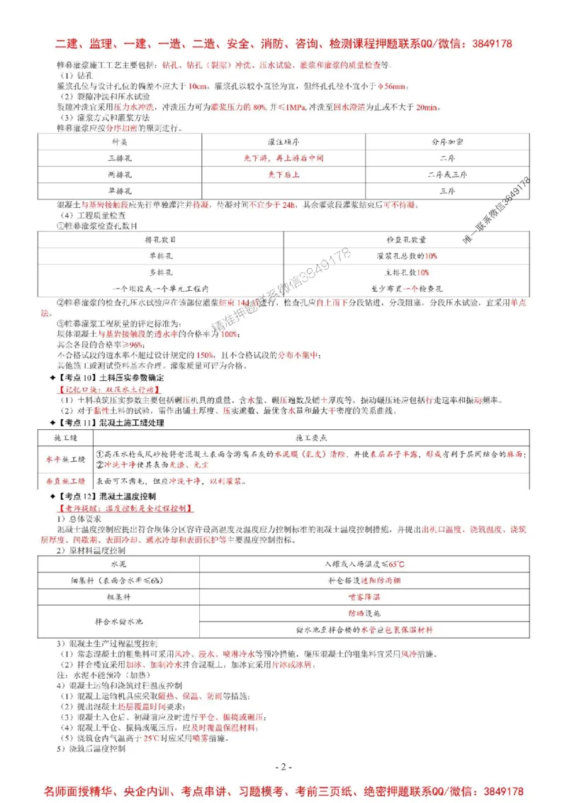 2025年一级建造师《水利水电管理与实务》考前七页纸_2026年一级建造师_2026年一建水利_2025年一建水利SVIP_05-考前密训✿央企特训✿机构普押_06-水利《央企内部7页纸》SMR推荐