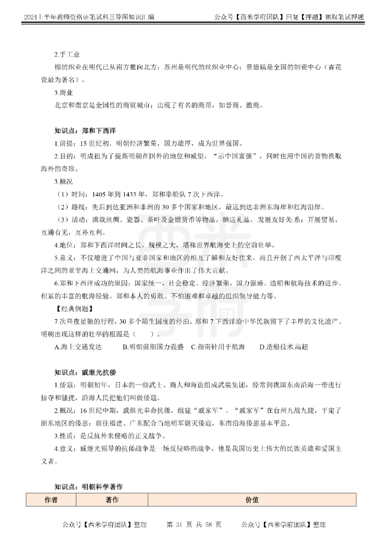 高中历史-知识导图汇编_4-教培资料-26年最新资料-同步更新_初中高中教资_03科三专项（进去保存报考的学科即可）_01科目三FB网课、三色速记手册、知识点导图等推荐_高中