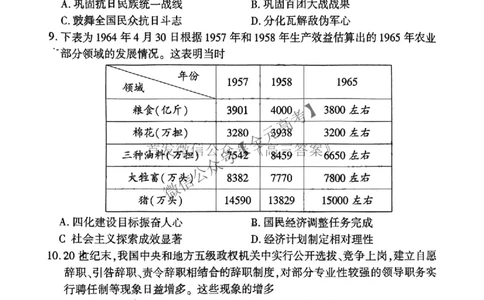 历史_2025年4月_2504252025届河南省百师联盟高三下学期4月二轮复习联考_历史