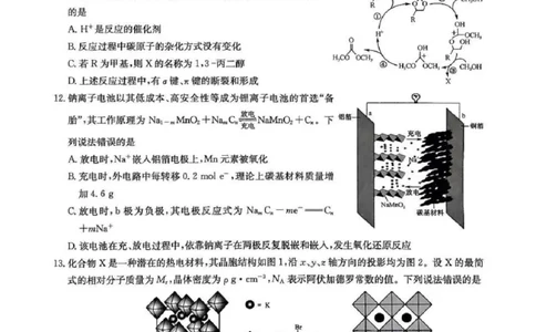 2025届九师联盟高三上学期1月期末化学试题+答案（S-G）_2025年1月_250123九师联盟2025届高三1月质量检测G（1.22-23）（全科）_2025届九师联盟高三上学期1月期末化学试题+答案（S-G）