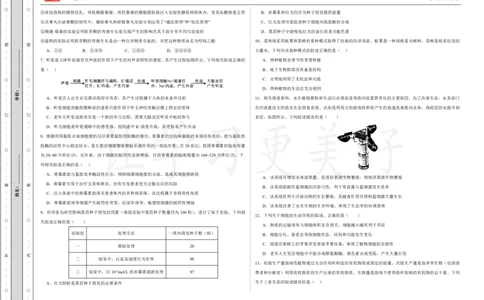 (8.8)-点睛押题卷&mdash;&mdash;甘肃卷_2024高考押题卷_132024高途全系列_26高途点睛卷_2024点睛密卷-生物