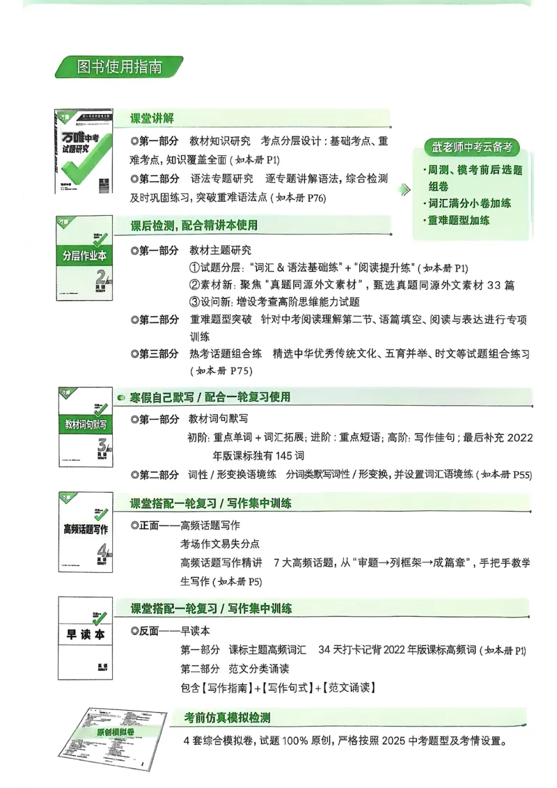 2026辽宁万唯试题研究（英语-1精讲本）_26《万唯中考试题研究》辽宁_2026《辽宁万唯试题研究》英语