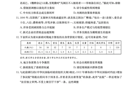 2025年&ldquo;江南十校&rdquo;新高三第一次综合素质检测历史_2025年10月_251012安徽省2025年&ldquo;江南十校&rdquo;新高三第一次综合素质检测（全科）