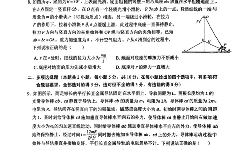 2025届安徽师范大学附属中学高三下学期5月考前适应性检测物理试题（含答案）_2025年5月_250529安徽师范大学附属中学2025届高三下学期模拟预测（全科）