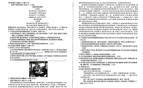 2026届安徽省百师联盟高三上学期9月调研考试语文试卷_2025年10月_251001百师联盟2025-2026学年高三9月调研考试_百师联盟2026届高三上学期9月调研考试语文试卷（含答案）