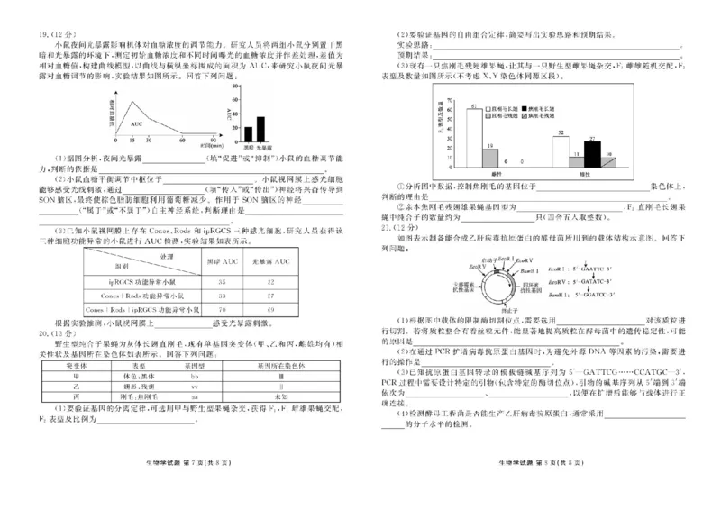 2025届广东省衡水金卷高三年级5月联考生物试题（含答案）_2025年5月_250515衡水金卷2025届高三5月份联考（全科）