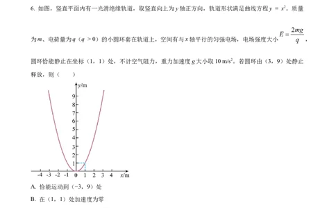 2025年1月八省联考高考综合改革适应性测试&mdash;&mdash;高三物理试卷Word版含解析（四川）_2025年1月_❤2025年高考综合改革适应性演练（八省联考）(1)