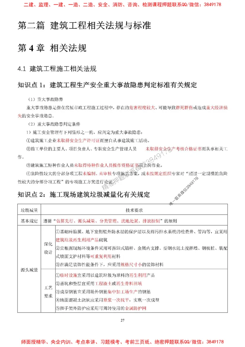 2025年二建建筑嗨学-考点速记手册_2026年一级建造师_2026年一建建筑_2025年一建建筑SVIP_01-精华文档✿电子教材✿历年真题_41-建筑《考点速记手册》HX