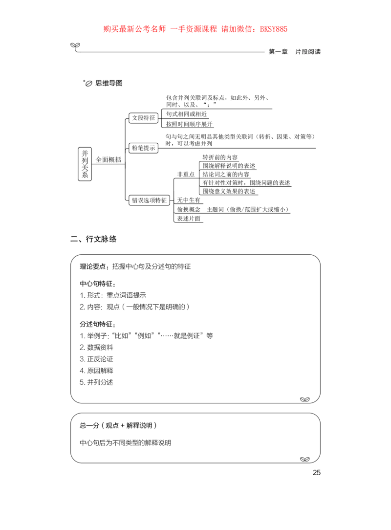 言语理解公众号：上岸的资料_2026考公资料_（10）粉笔_2025粉笔国考省考980（课＋笔记）_粉笔980（25多省）_22025FB江苏省考980系统班_1.方法精讲_讲义