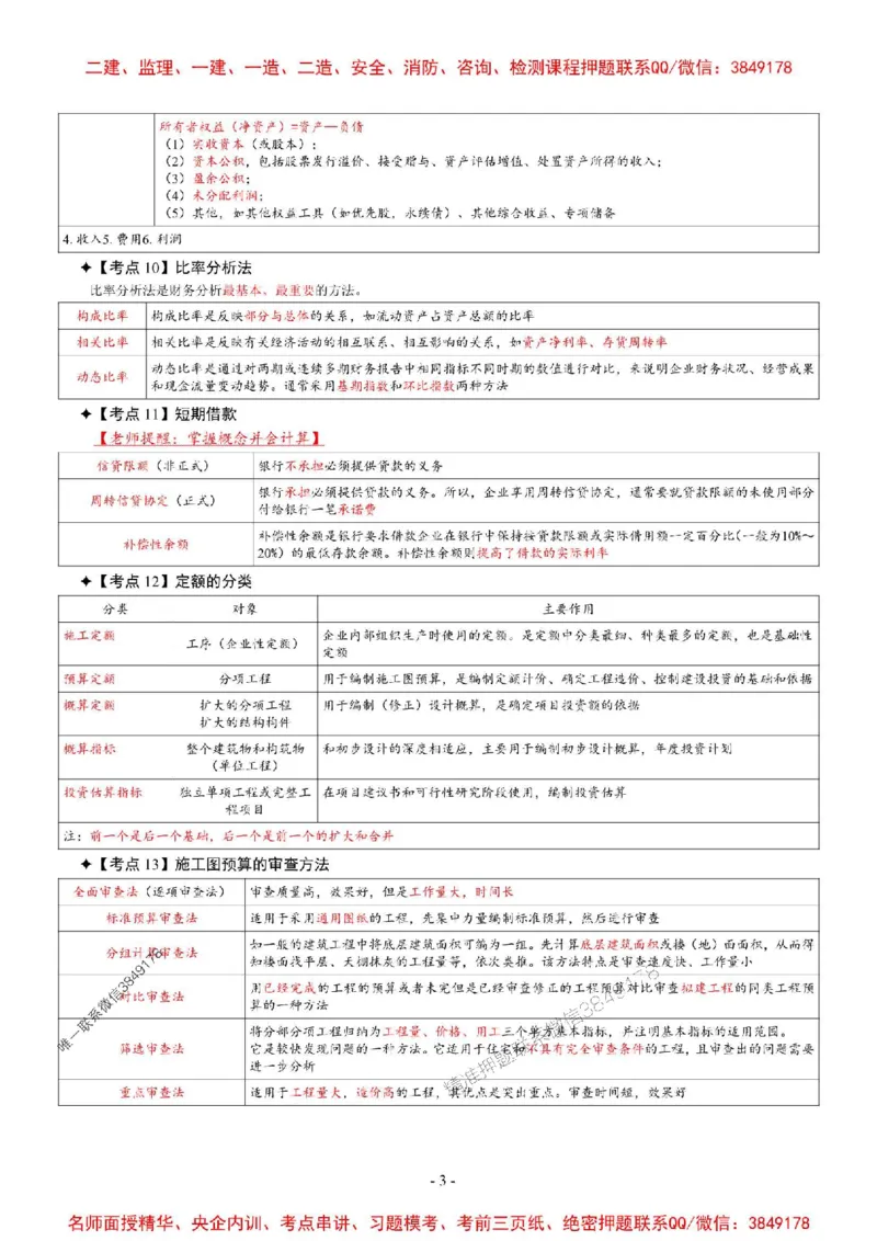 2025年一级建造师《建设工程经济》考前三页纸_2026年一级建造师_2026年一建经济_2025年一建经济SVIP_05-考前密训✿央企特训✿机构普押_09-经济《央企内部3页纸》SMR推荐