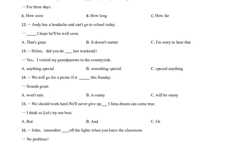 精品解析：湖南省湘西州2019年中考英语试卷（原卷版）_中考真题_3.英语中考真题2015-2024年_2019年全国中考YINGYU148份