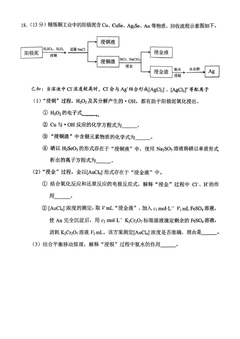 北京市丰台区2024-2025学年高三上学期期末考试化学试卷（含答案）_2025年1月_250112北京市丰台区2024-2025学年高三上学期期末考试