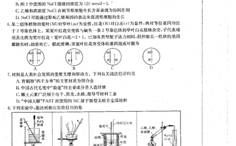 青海省2024届高三协作联考高三理科综合试卷_2024届青海省协作联考高三上学期一模（金太阳角标☆）_2024届青海省协作联考高三上学期一模（金太阳角标☆）理综
