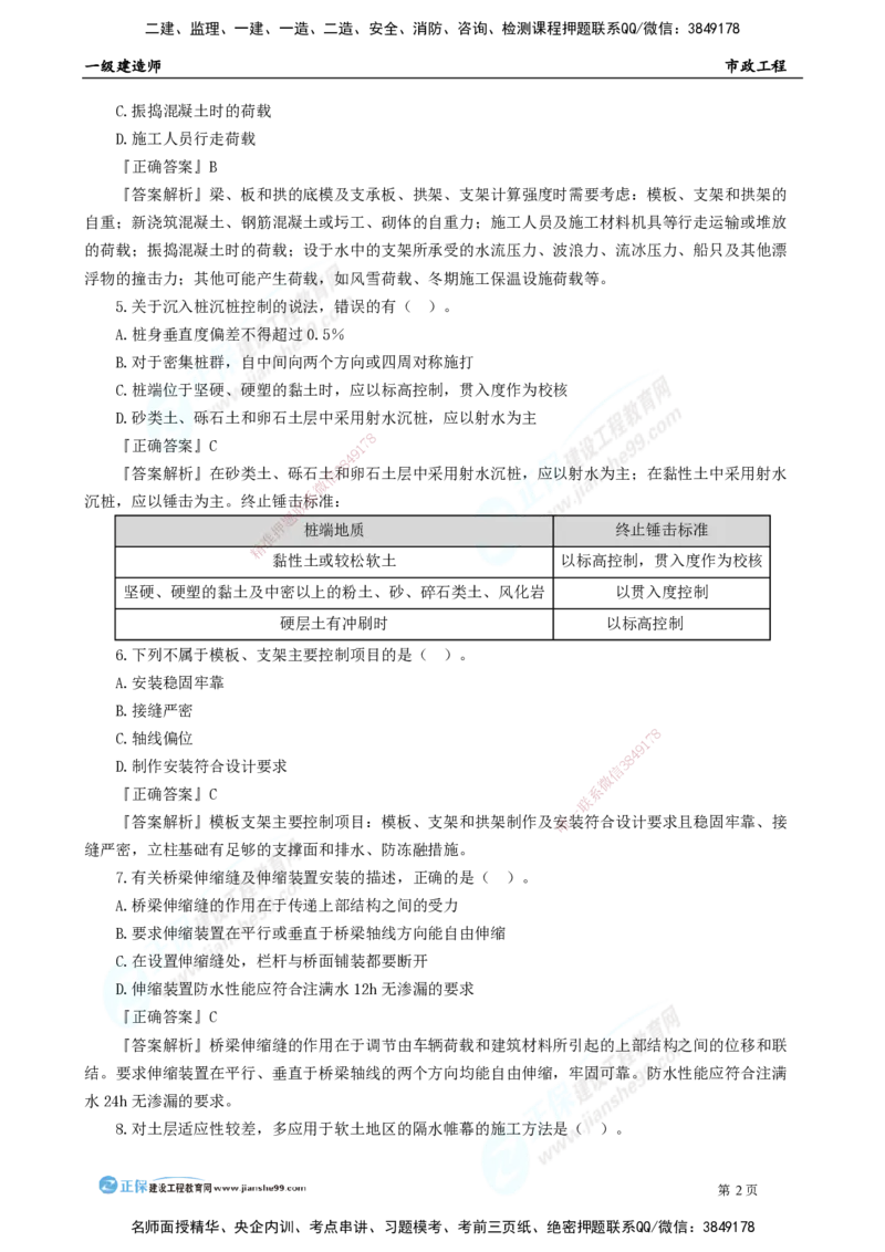 2025年一级建造师《市政实务》模考密钥直播-2_2026年一级建造师_2026年一建市政_2025年一建市政SVIP_03-习题精析✿实战特训✿模考通关_37-市政《模考密钥班》王维雪JG_讲义