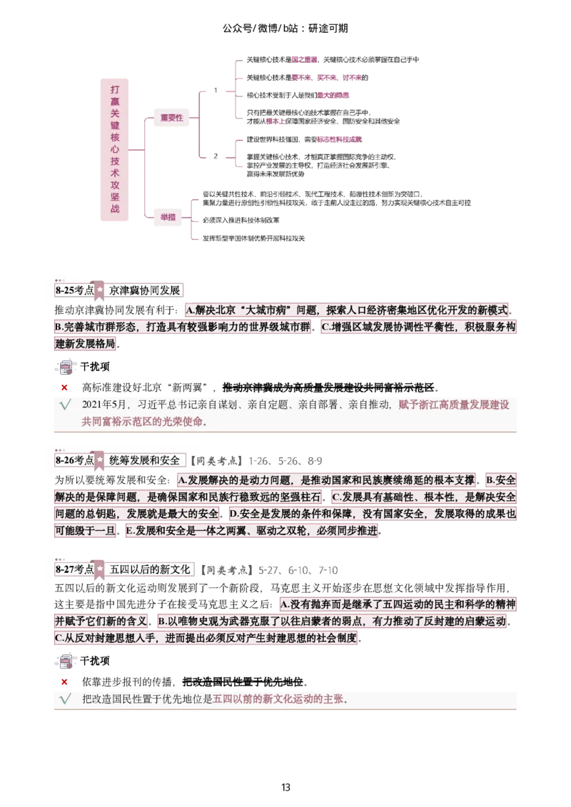 Plus版@研途可期-肖八选择题精解第八套_2026考公资料_（49）政治理论合集_政治理论合集_2025考研政治pdf（笔记）_肖秀荣考研政治_25肖秀荣《八套卷》+浓缩背诵合集_肖八Plus版本