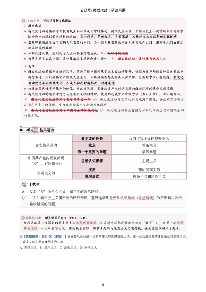 Plus版@研途可期-肖八选择题精解第八套_2026考公资料_（49）政治理论合集_政治理论合集_2025考研政治pdf（笔记）_肖秀荣考研政治_25肖秀荣《八套卷》+浓缩背诵合集_肖八Plus版本