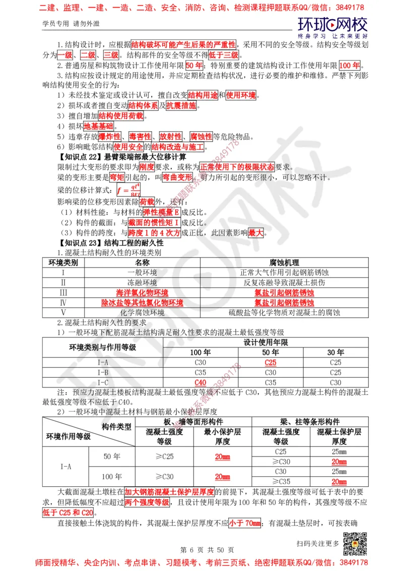 2025环球网校一级建造师《建筑工程管理与实务》睡前半小时关键词速记_2026年一级建造师_2026年一建建筑_2025年一建建筑SVIP_01-精华文档✿电子教材✿历年真题
