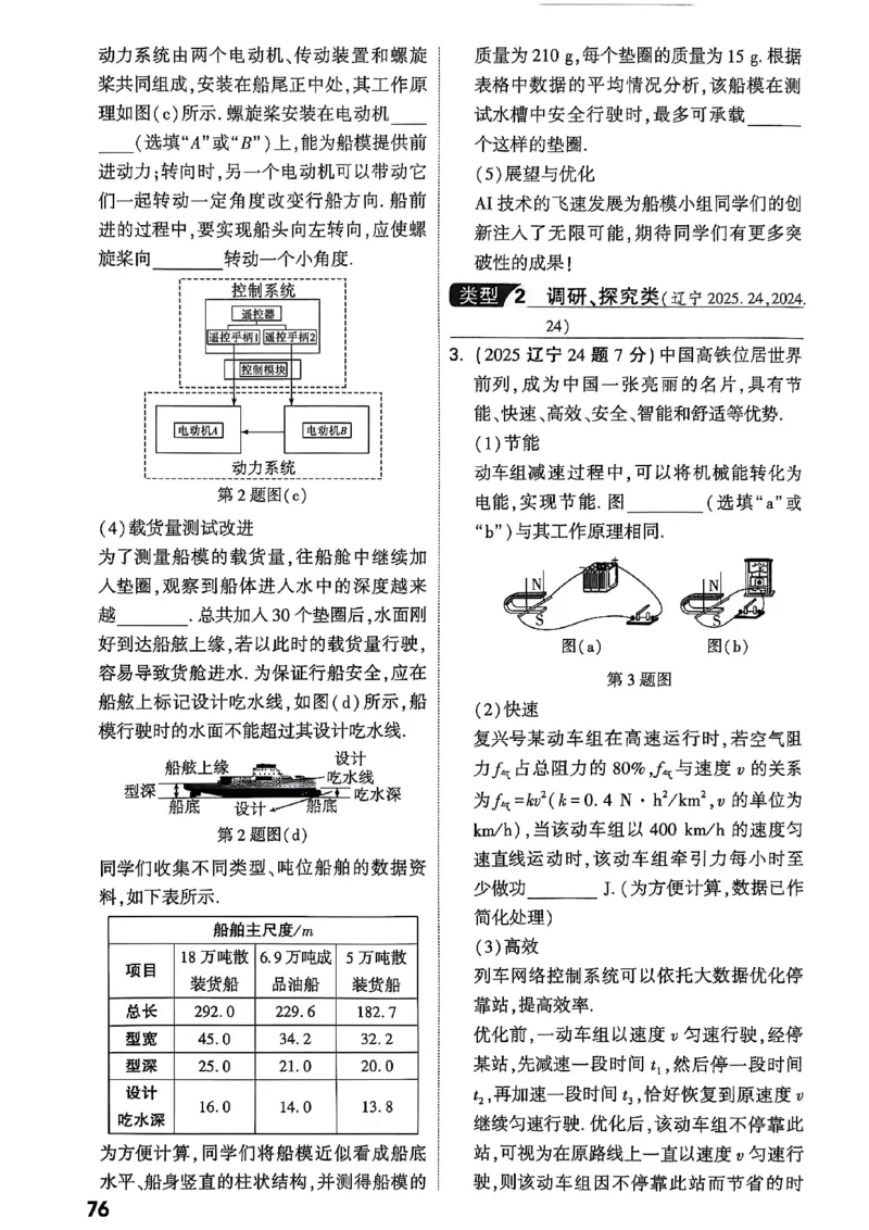 2026辽宁万唯试题研究（物理-2分层作业本）_26《万唯中考试题研究》辽宁_2026《辽宁万唯试题研究》物理