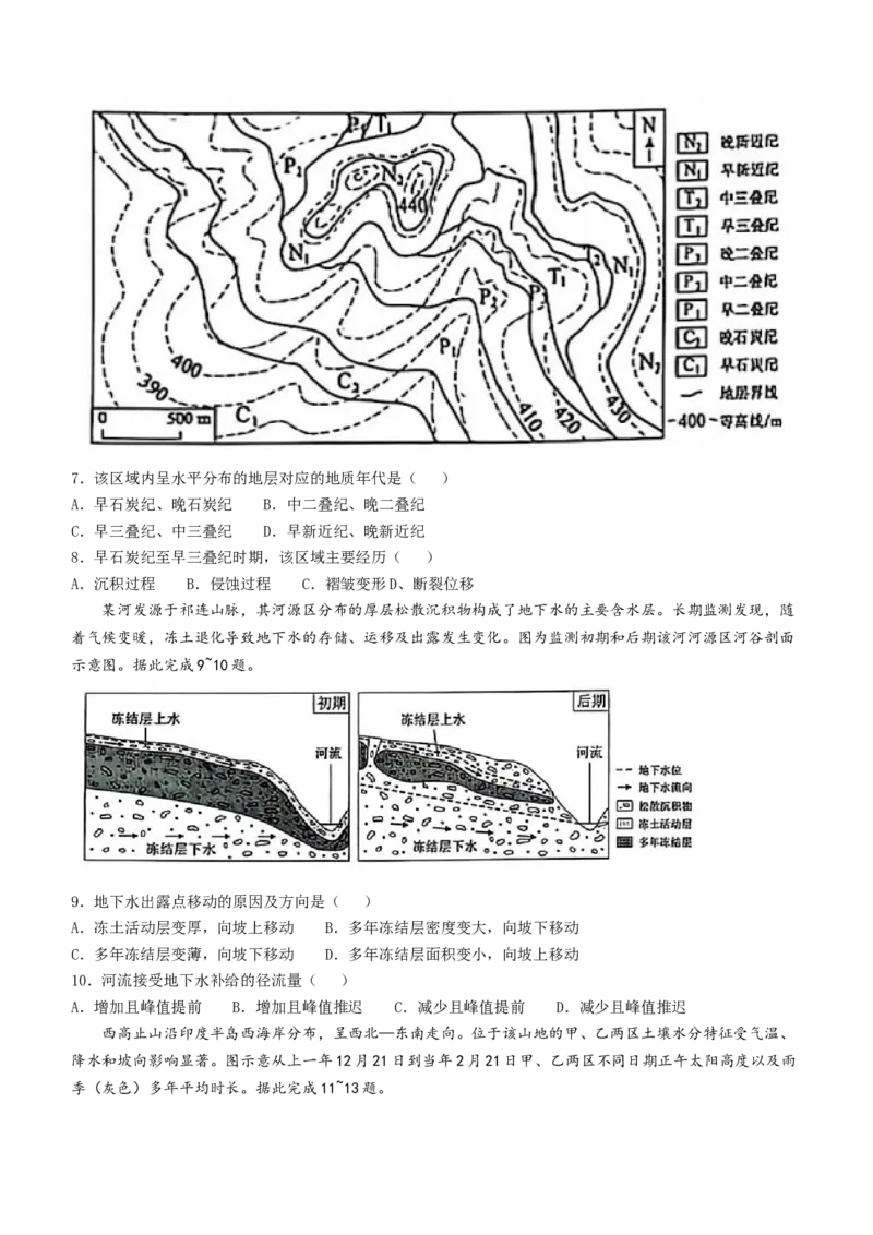 2025《高考真题&bull;辽吉黑蒙》地理真题_2025《全国高考真题卷》各地方卷_2025《高考真题&bull;辽吉黑蒙》