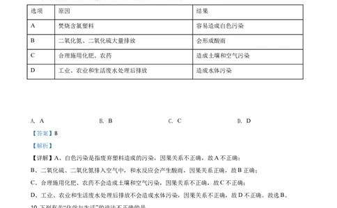 精品解析：辽宁省阜新市2020年中考化学试题（解析版）_中考真题_5.化学中考真题2015-2024年_2020中考化学真题（113份）_2020年中考真题精品解析化学（辽宁阜新卷）精编word版