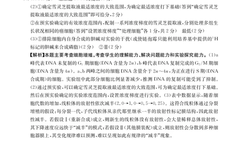 2025年9月29日金太联考2高三生物答案_2025年10月_251012山西陕西金太阳2025年9月高三联考（25-33C）（全科）_2025年9月29日高三金太联考2题卡答案_答案