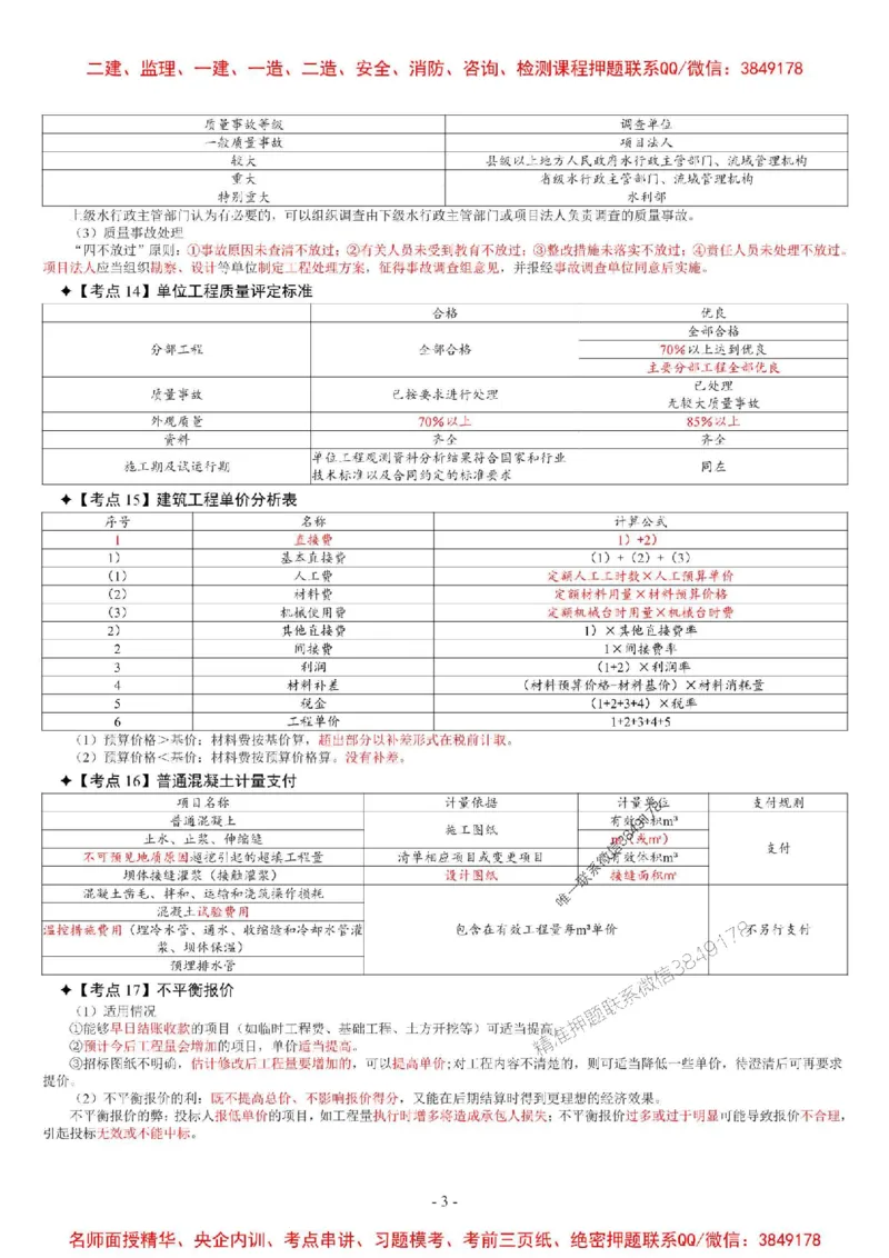 2025年一级建造师《水利水电管理与实务》考前三页纸_2026年一级建造师_2026年一建水利_2025年一建水利SVIP_05-考前密训✿央企特训✿机构普押_07-水利《央企内部3页纸》SMR推荐