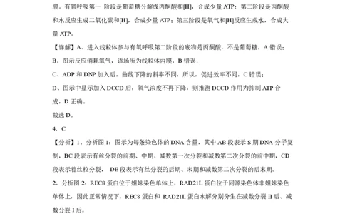 (8.7)-点睛押题卷&mdash;&mdash;甘肃卷答案及解析_2024高考押题卷_132024高途全系列_26高途点睛卷_2024点睛密卷-生物