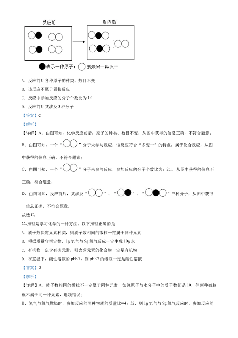 精品解析：广西贵港市2020年中考化学试题（解析版）_中考真题_5.化学中考真题2015-2024年_2020中考化学真题（113份）_2020年中考真题精品解析化学（广西贵港卷）精编word版