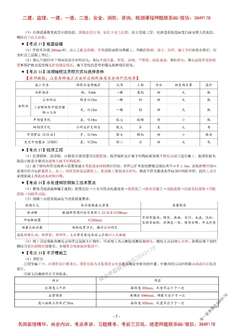 2025年一级建造师《市政公用工程管理与实务》考前七页纸_2026年一级建造师_2026年一建市政_2025年一建市政SVIP_05-考前密训✿央企特训✿机构普押