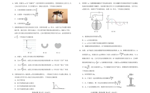 2025届吉林省长春市高三下学期模拟预测物理试题_2025年5月_250511吉林省长春市2025届高三质量监测（四）（长春四模）（全科）_吉林省长春市2024-2025学年高三下学期质量监测（四）物理