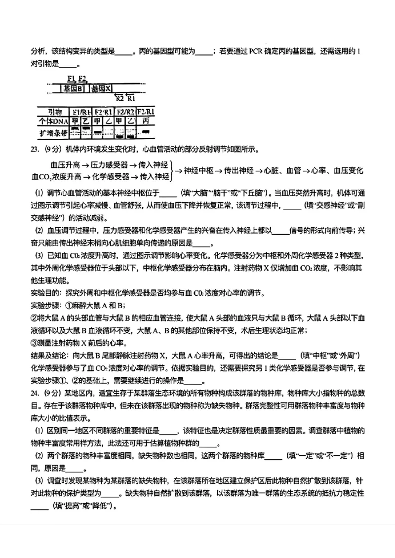 2025《高考真题&bull;山东》生物_2025《全国高考真题卷》各地方卷_2025《高考真题&bull;山东》