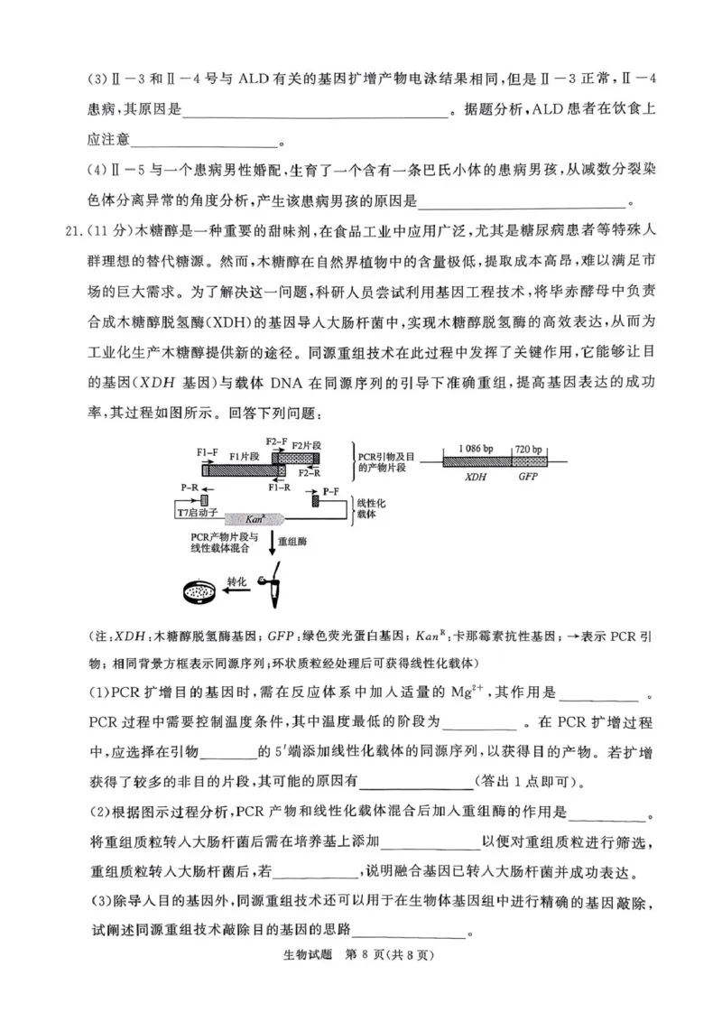 2025&mdash;2026学年高三9月高三质量检测生物试题答案解析评分细则2025&mdash;2026学年高三9月高三质量检测生物试题_2025年9月