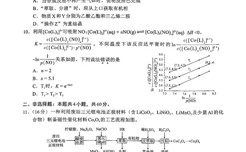 化学试卷_2025年1月_250119福建省部分（六市）地市2025届高中毕业班第一次质量检测（六市一模）（全科）_福建省部分（六市）地市2025届高中毕业班第一次质量检测（六市一模）化学