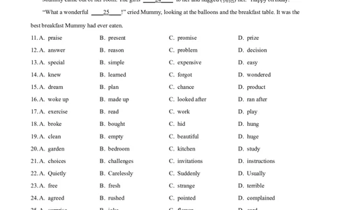 精品解析：2024年江苏省连云港市中考英语真题（原卷版）_中考真题_3.英语中考真题2015-2024年_2024中考英语真题_精品解析：2024年江苏省连云港市中考英语真题