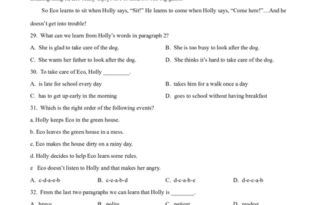 精品解析：2024年江苏省连云港市中考英语真题（原卷版）_中考真题_3.英语中考真题2015-2024年_2024中考英语真题_精品解析：2024年江苏省连云港市中考英语真题