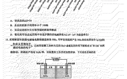 化学试卷_2025年1月_250119江西省赣州市2024-2025学年度第一学期高三期末考试（全科）_江西省赣州市2024-2025学年高三上学期1月期末考试化学