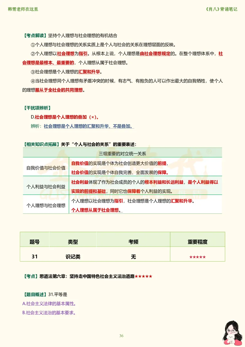 韩雪老师《肖八》背诵笔记（卷七）_2026考公资料_（49）政治理论合集_政治理论合集_2025考研政治_03.肖秀荣_01.韩雪_03.冲刺押题_05.肖八肖四冲刺带背营_背诵笔记