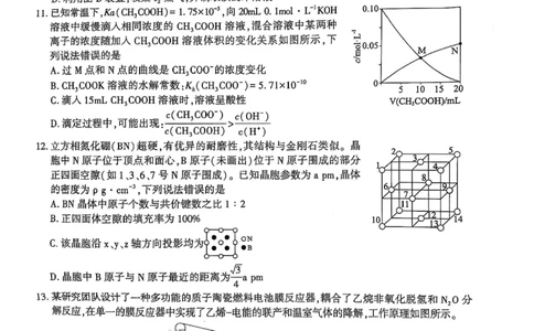 化学_2025年3月_250304陕西省安康市2025届高三下学期第二次质量联考（二模）（全科）_陕西省安康市2025届高三下学期第二次质量联考（二模）化学