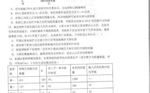 2025届黑龙江省哈尔滨市第三中学高三下学期第三次模拟考试生物试卷_2025年5月_0502黑龙江省哈尔滨市第三中学2025届高三下学期第三次模拟考试（全科）