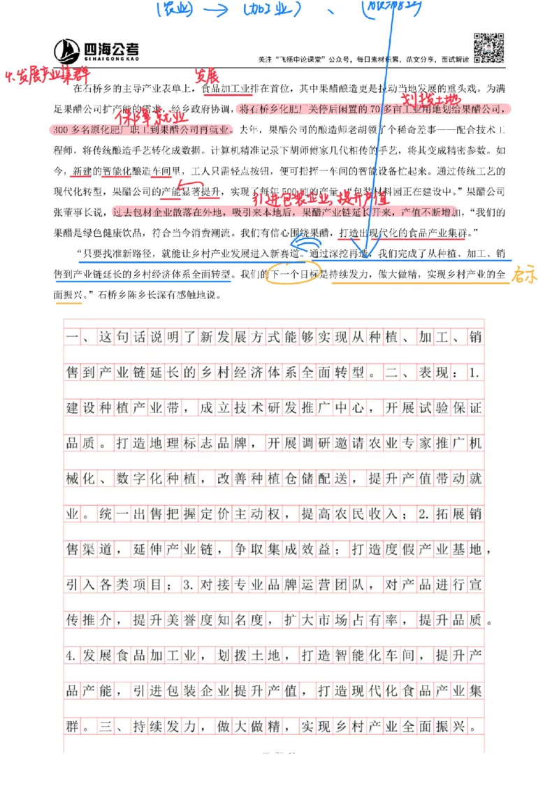 飞扬丨26申论分析题全勤全返第7节_2026考公资料_（01）花生十三_（03）飞扬_2026届国考全勤全反合集_飞扬丨26申论分析理解题全勤全返笔记