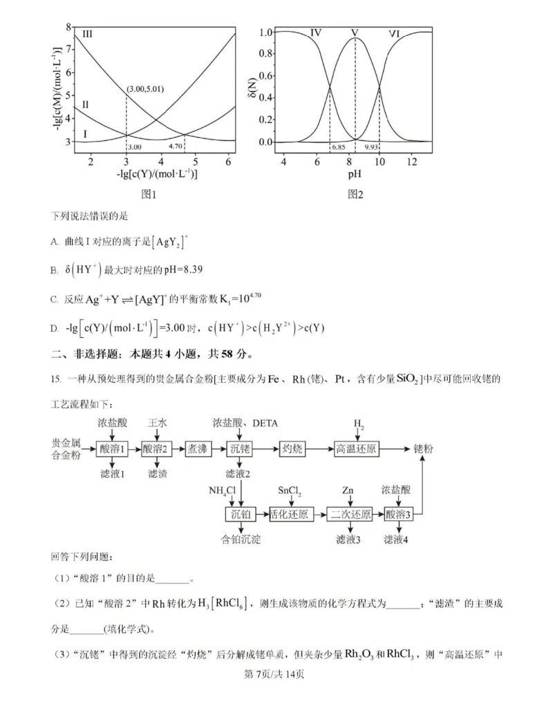 2025《高考真题&bull;河南》化学试卷与答案_2025《全国高考真题卷》各地方卷_2025《高考真题&bull;河南》