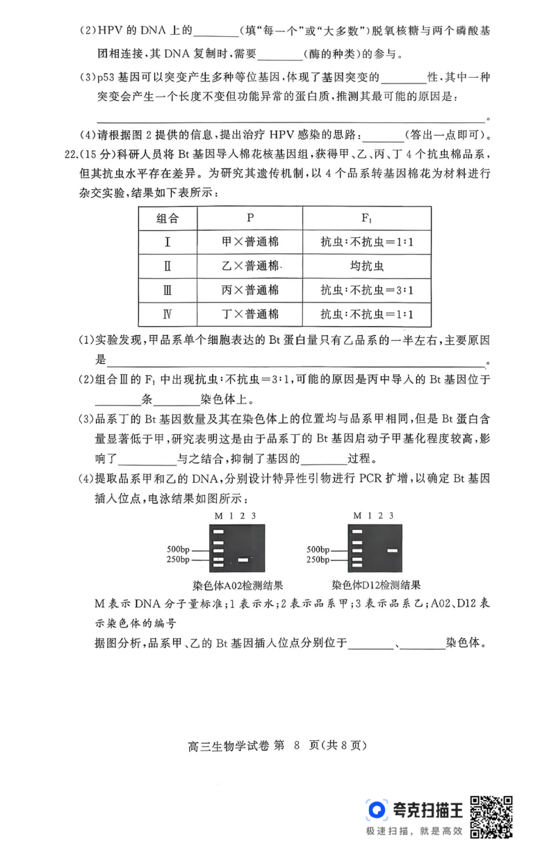 2025年秋黄冈市部分高中高三期中考试生物试题_2025年11月_251114湖北省黄冈市部分高中2026届高三上学期期中考试试卷（全科）_2025年秋黄冈市部分高中高三期中考试生物试题