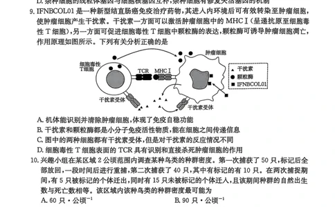 2025届河北省&ldquo;五个一&rdquo;名校联盟高三下学期4月联考生物试题（含答案）_2025年4月_2504282025届河北省&ldquo;五个一&rdquo;名校联盟高三下学期4月联考（全科）