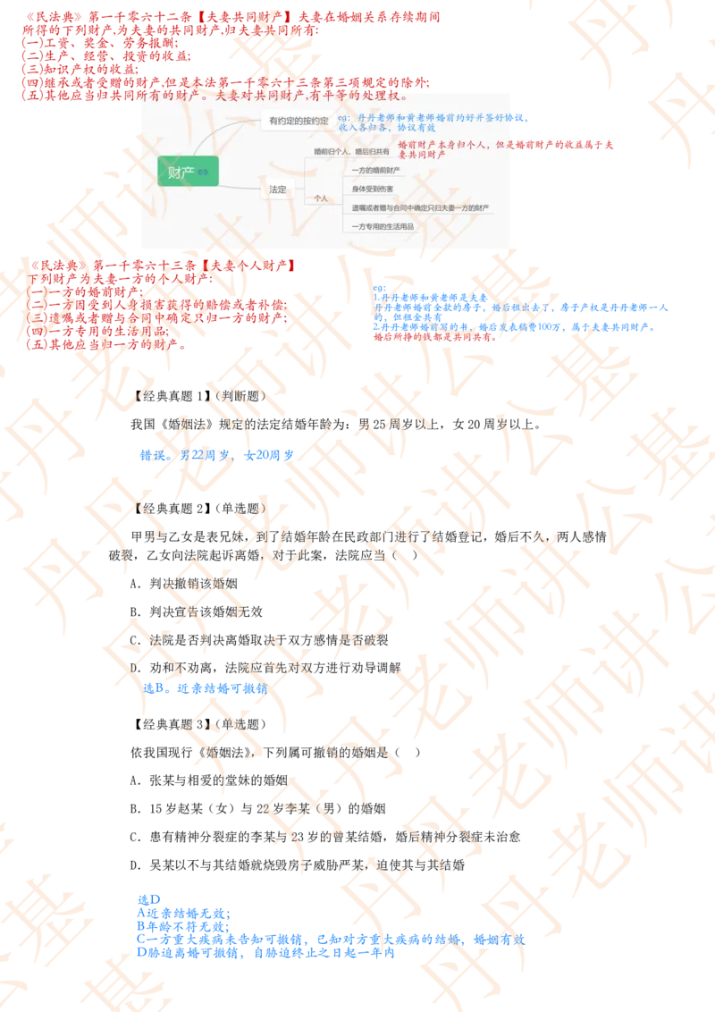 课代表木木&mdash;民法典人格权编、婚姻家庭编随堂笔记_2026考公资料_花生十三合集_2024+2023年资料_系统班2024上半年四海花生公考笔试系统班（含速算训练营）_讲义_随堂笔记